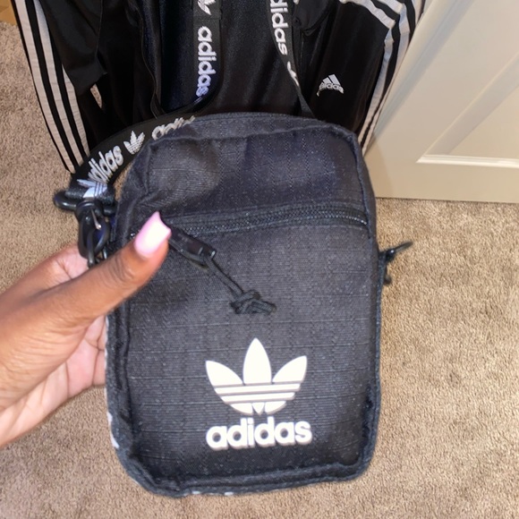 Adidas original black shoulder bag/ adidas firebird track jacket combo (TOGETHER - Picture 2 of 4